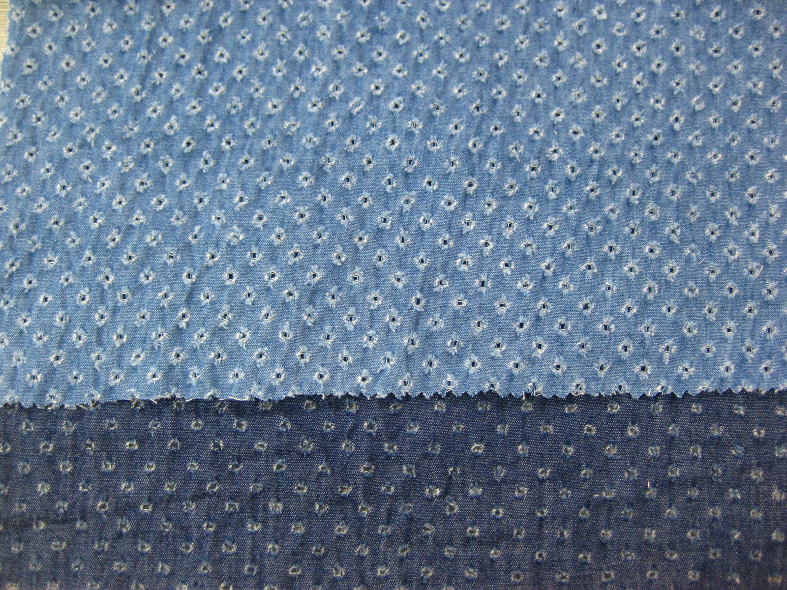 COTTON DENIM PD WITH HOLES