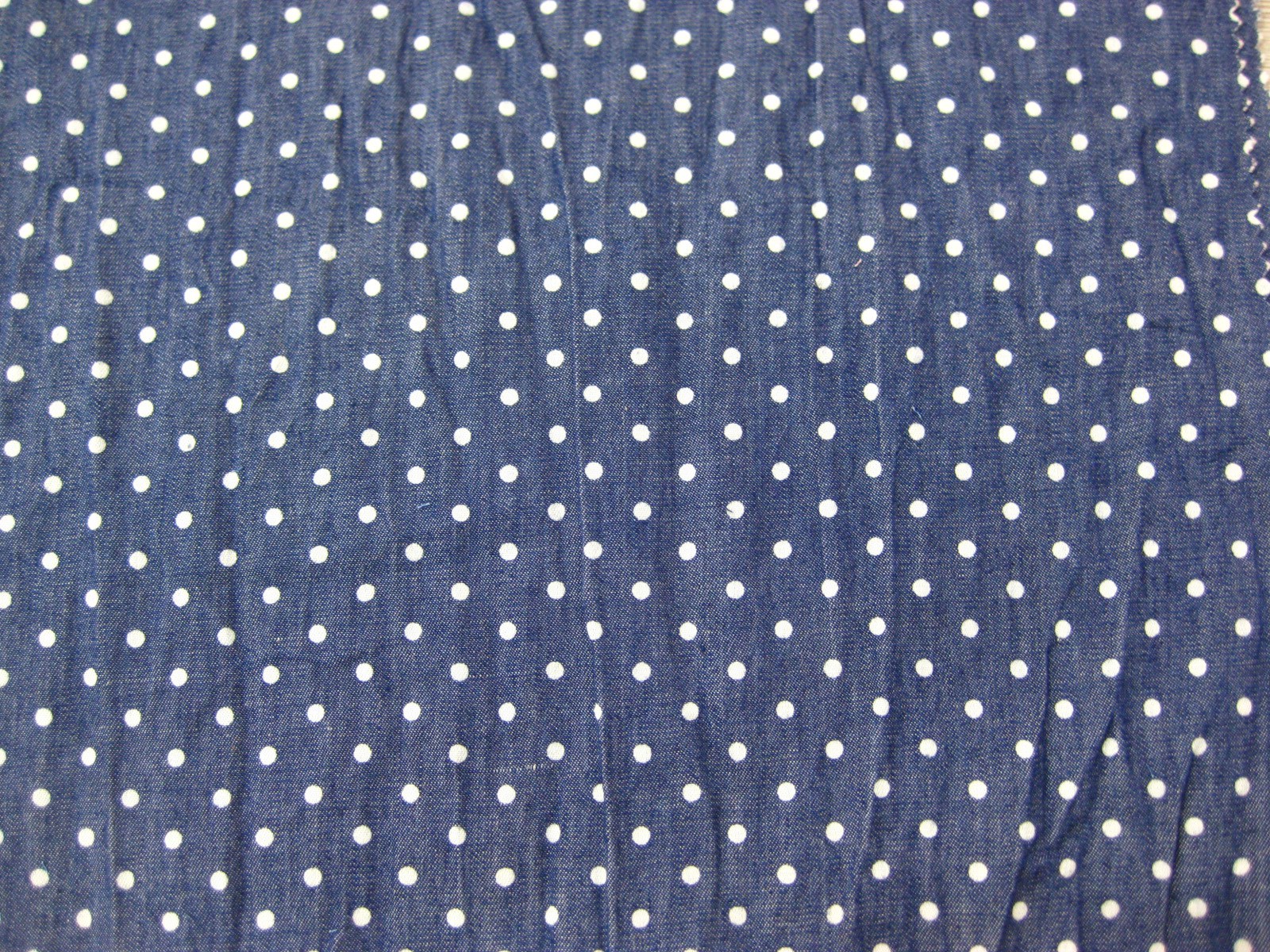 COTTON DENIM PRINT CRUSH WASH DES#DOT