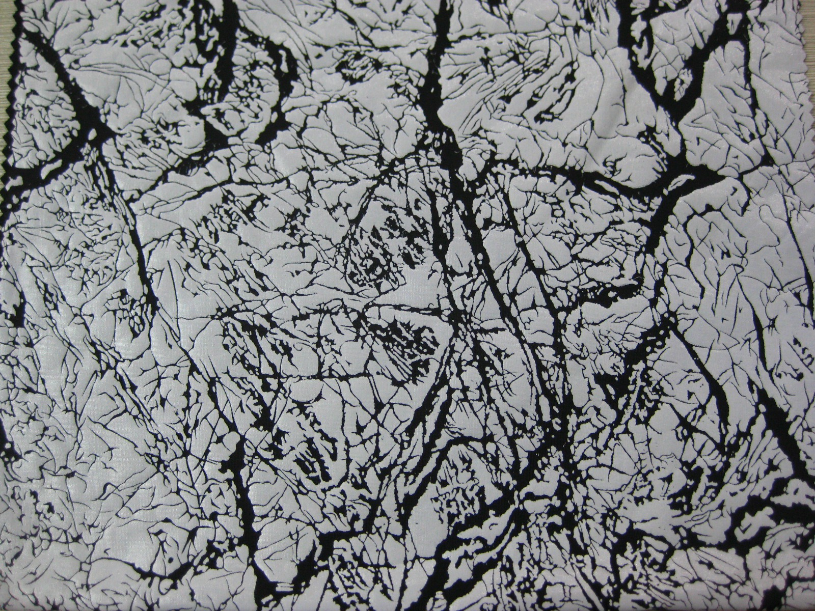 FDY KNIT SPANDEX PD WITH WHITE FOIL DESIGN