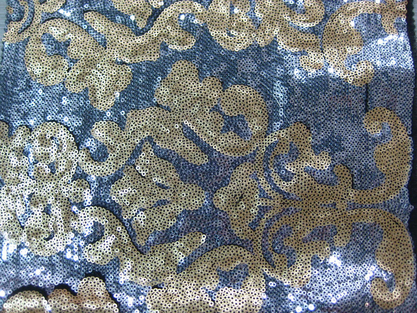 POLY MESH PD WITH SPANGLE EMB FT2714