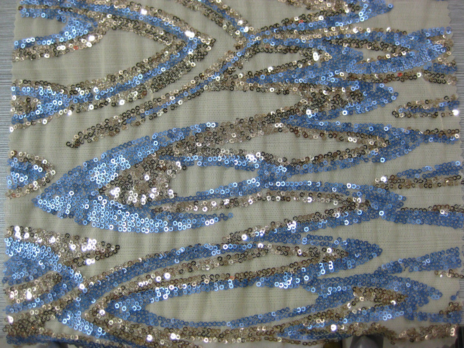 POLY MESH WITH SPANGLE EMB FT2723