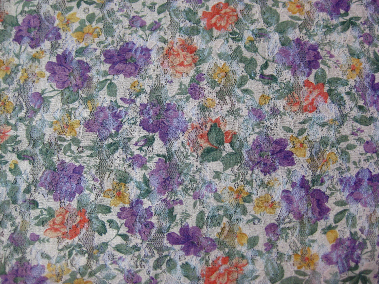 POLY SPANDEX LACE PAPER PRINT